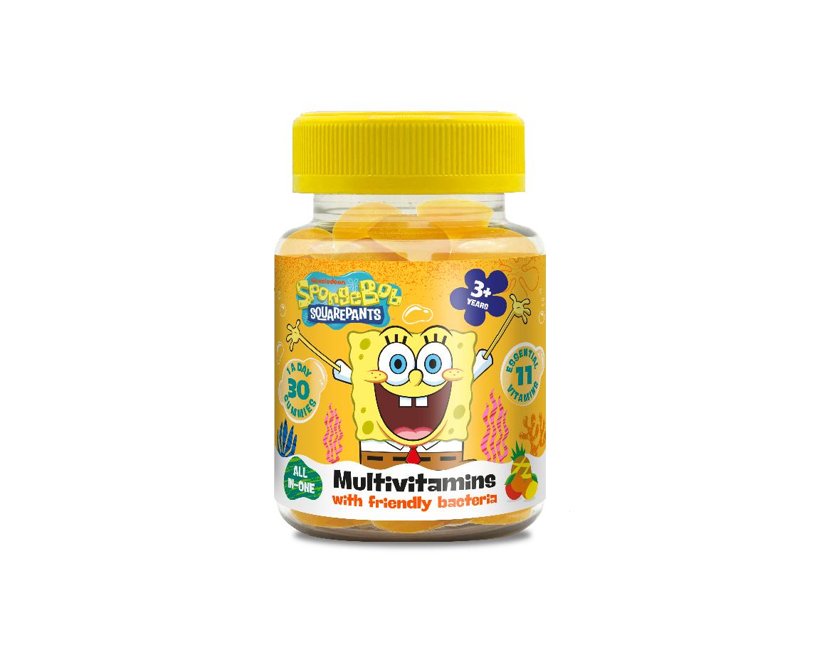 SpongeBob SquarePants Multivitamin Gummies 30's SpongeBob SquarePants Multivitamin Gummies 30's