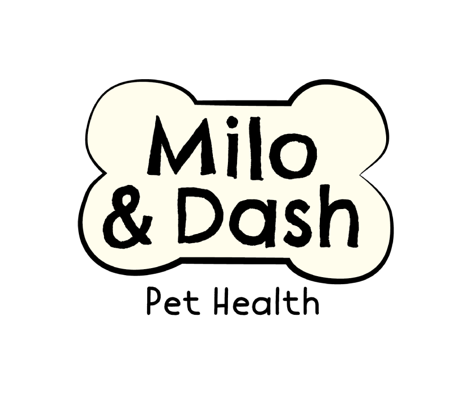 logo for milo and dash product brand